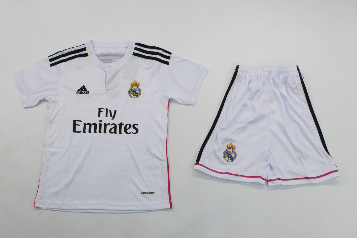 Kids-Real Madrid 14/15 Home Soccer Jersey